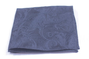 BLACK FUSION 100% SILK POCKET SQUARE